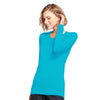 Cherokee Workwear 4881 Underscrubs Women's Long Sleeve Knit Tee Turquoise L