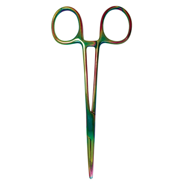 Prestige 5.5" Kelly Forceps Rainbow Finish Rainbow