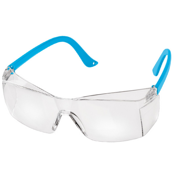 Prestige Colored Temple Safety Glasses Neon Blue