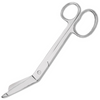 Prestige 7.25" Bandage Scissor With One Large Ring (Serrated Blades) Scissors