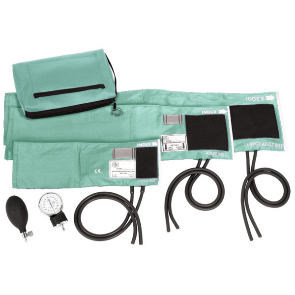 Prestige 3 In 1 Aneroid Sphygmomanometer Set With Carry Case Aqua Sea