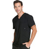 Cherokee Infinity CK900A Scrubs Top Men's V-Neck Black 4XL