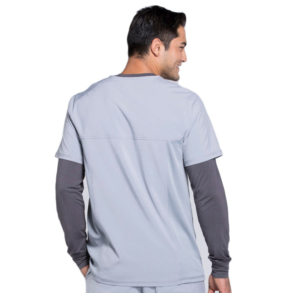 Cherokee Infinity CK900A Scrubs Top Men's V-Neck Grey 3XL