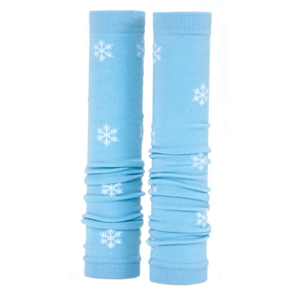 Prestige Med Sleeves Blue with White Snowflakes