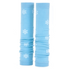 Prestige Med Sleeves Blue with White Snowflakes