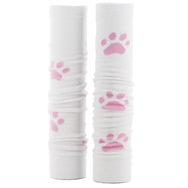 Prestige Med Sleeves White With Pink Paws