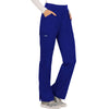 Cherokee Workwear Revolution WW110 Scrubs Pants Women's Mid Rise Straight Leg Pull-on Galaxy Blue 5XL