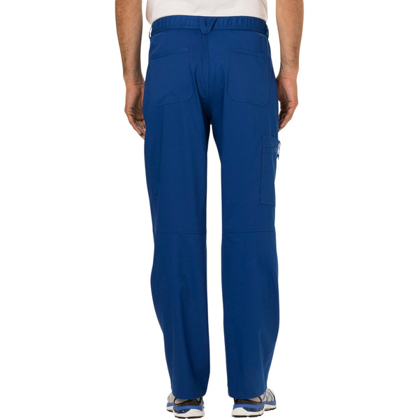 Cherokee Workwear Revolution WW140 Scrubs Pants Men's Fly Front Galaxy Blue 3XL