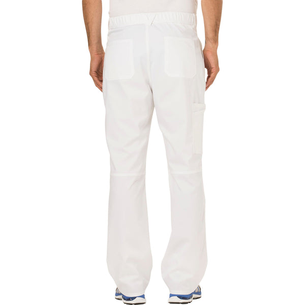 Cherokee Workwear Revolution WW140 Scrubs Pants Men's Fly Front White 3XL
