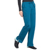Cherokee Workwear Professionals WW160 Scrubs Pants Women's Mid Rise Straight Leg Drawstring Caribbean Blue 5XL