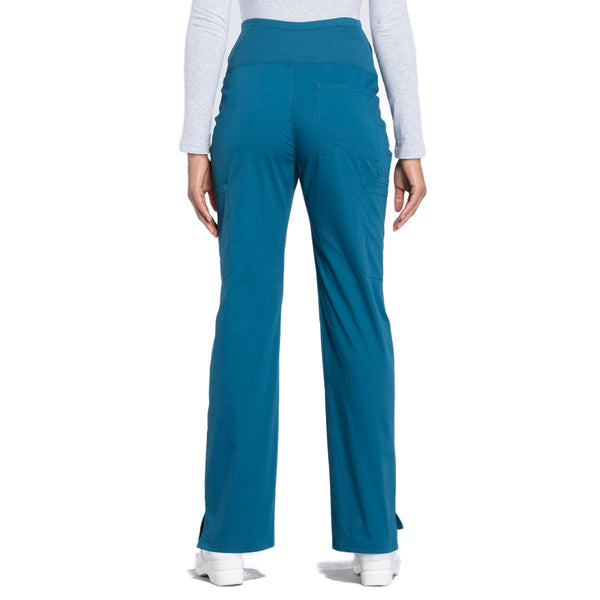 Cherokee Workwear Professionals WW220 Scrubs Pants Maternity Straight Leg Caribbean Blue 3XL