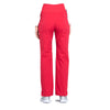 Cherokee Workwear Professionals WW220 Scrubs Pants Maternity Straight Leg Red 3XL