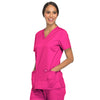 Cherokee Workwear Revolution WW620 Scrubs Top Women's V-Neck Electric Pink 4XL