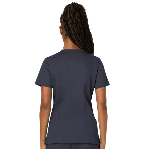 Cherokee Workwear Revolution WW620 Scrubs Top Women's V-Neck Pewter 3XL