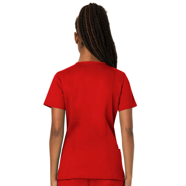 Cherokee Workwear Revolution WW620 Scrubs Top Women's V-Neck Red 3XL