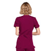 Cherokee Workwear WW650 Scrubs Top Women's Mock Wrap Wine 3XL