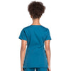 Cherokee Workwear Professionals WW685 Scrubs Top Maternity Mock Wrap Caribbean Blue 3XL