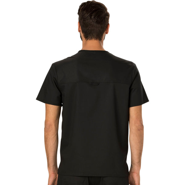 Cherokee Workwear Revolution WW690 Scrubs Top Men's V-Neck Black 3XL