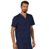 Cherokee Workwear Revolution WW690 Scrubs Top Men's V-Neck Navy 4XL