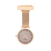 Annie Apple Fob Watches Aurora Grey/Rose Gold Mesh Nurse Fob Watch