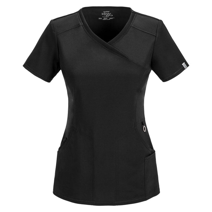 Cherokee Infinity 2625A Scrubs Top Women's Mock Wrap Black ...