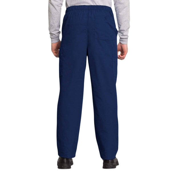 Cherokee Scrubs Pants Cherokee Workwear 4000 Scrubs Pants Men's Drawstring Cargo Navy