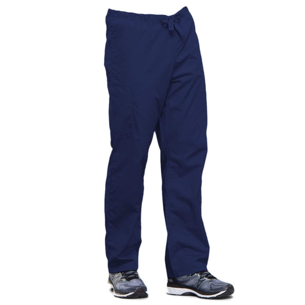 Cherokee Workwear 4100 Scrubs Pants Unisex Drawstring Cargo Navy