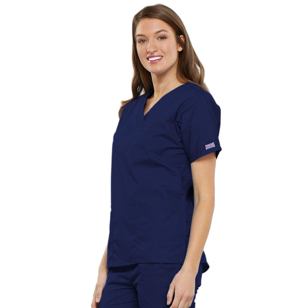 Cherokee Scrubs Top Cherokee Workwear 4700 Scrubs Top Women's V-Neck Navy