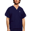 Cherokee Scrubs Top 2XL / Regular Length Cherokee Workwear 4876 Scrubs Top Unisex V-Neck Navy