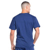 Cherokee Scrubs Top Cherokee Workwear Professionals WW675 Scrubs Top Men's V-Neck Navy