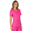 Cherokee Scrubs Top Cherokee Workwear Revolution WW610 Scrubs Top Women's Mock Wrap Electric Pink