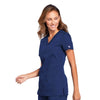 Cherokee Scrubs Top Cherokee Workwear WW645 Scrubs Top Women's V-Neck Navy