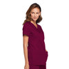 Cherokee Scrubs Top Cherokee Workwear WW645 Scrubs Top Women's V-Neck Wine