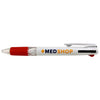 Medshop 3 Colour Red Grip Plastic Ball Pen