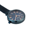 Annie Apple Fob Watches Meraki Rose Gold/Blue Mesh Fob Watch