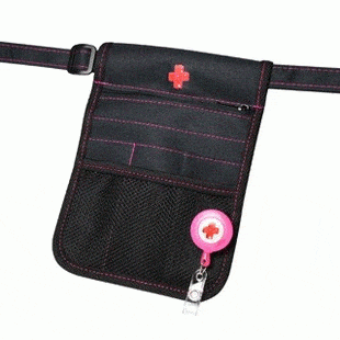 Medshop Nursing Pouches Nursing Pouch With Pink Stitching + Retractor