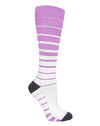 Prestige Medical Socks Wild Orchid Stripes Prestige 30cm Premium Knit Compression Socks