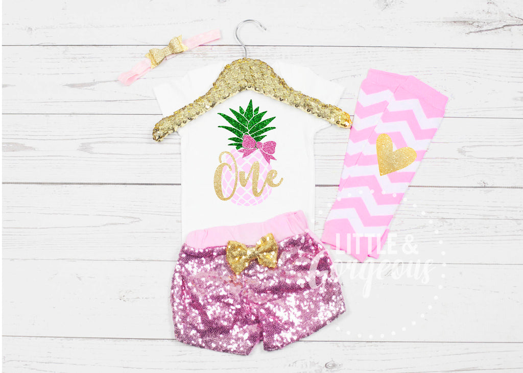 pineapple first birthday outfit