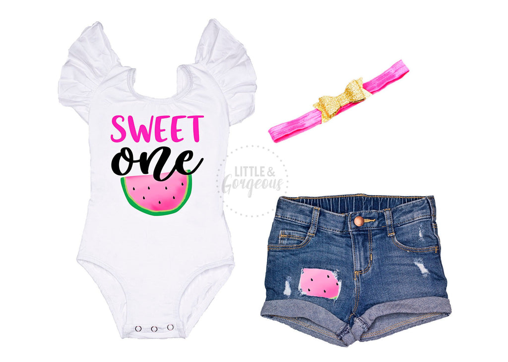 watermelon first birthday outfit