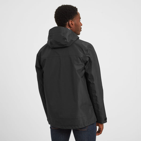 Briercliffe Mens Washed Black Waterproof Jacket | TOG24