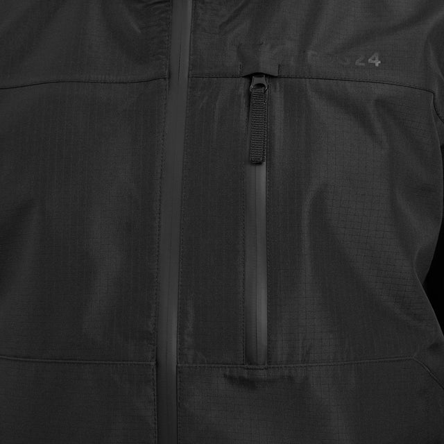 Briercliffe Mens Washed Black Waterproof Jacket | TOG24