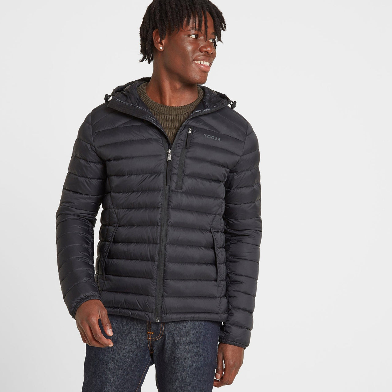 Down Jackets TOG 24 Drax Mens Funnel Down Jacket