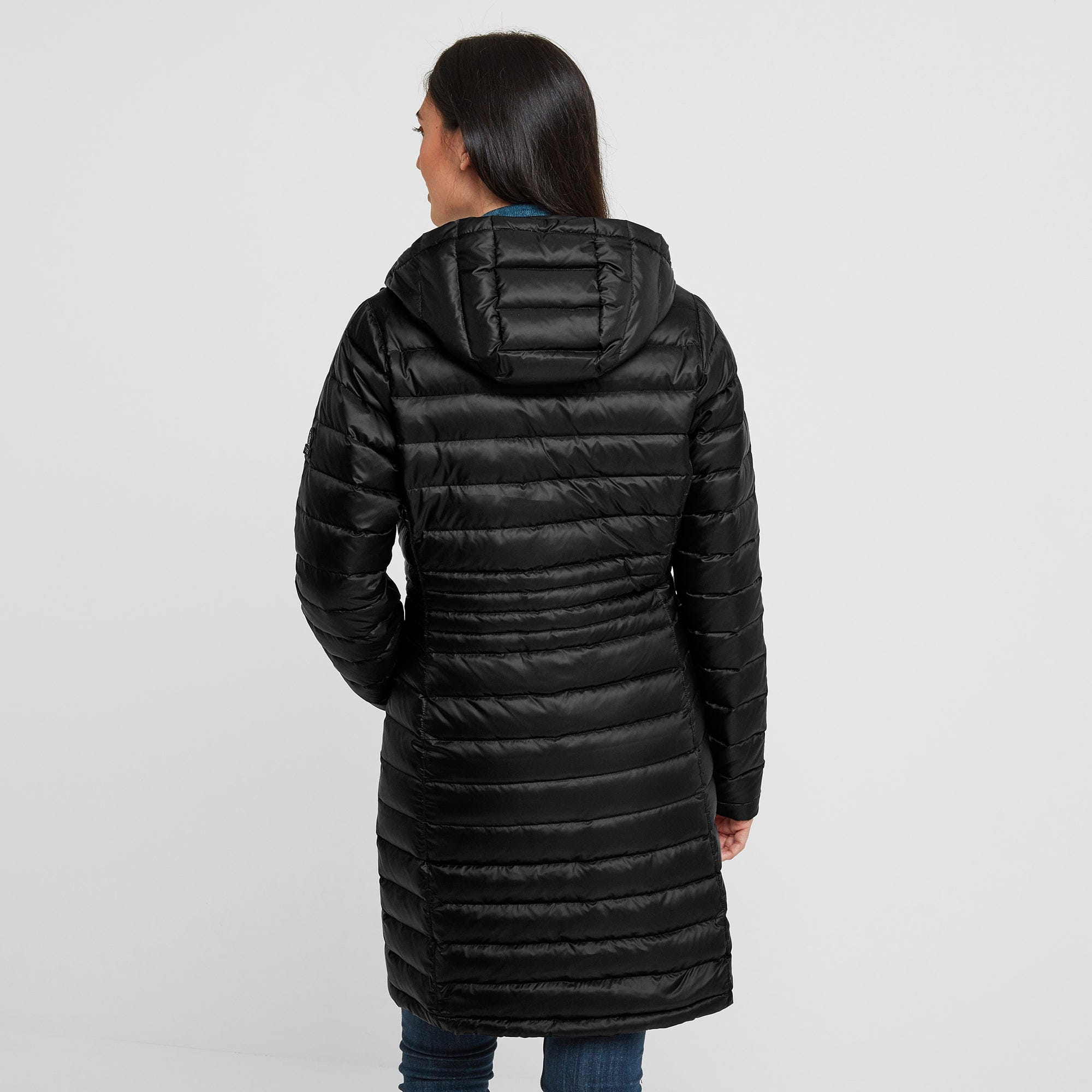 women's long down jackets clearance