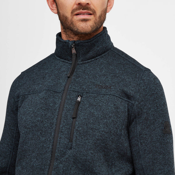 Sedman Mens Knitlook Fleece Jacket - Dark Indigo – TOG24