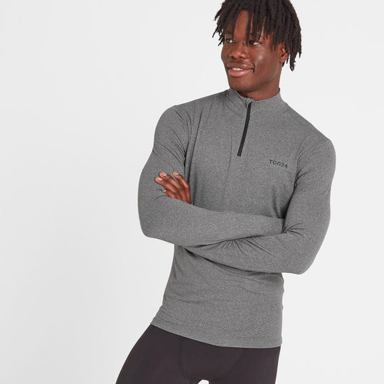 Snowdon Mens Thermal Base Layer Quarter Zip - Grey Marl – TOG24