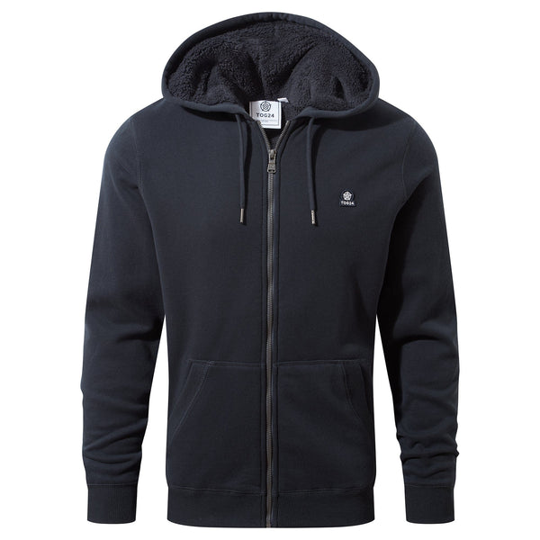 Timble Mens Dark Indigo Sherpa Lined Hoody | TOG24