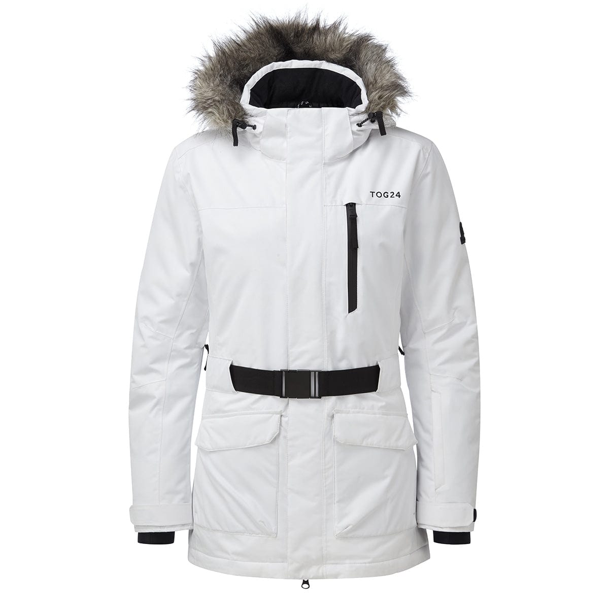 Aria Womens Waterproof Insulated Ski Jacket - White image 4