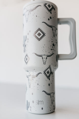 Simple Modern 40oz Trek Tumbler Checkers in Lightening Bolts Design 