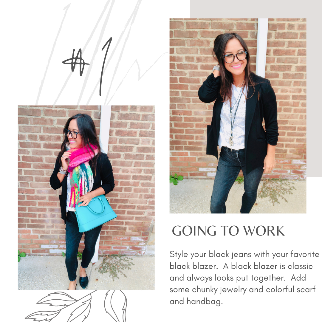 work attire - black jeans - work clothes for women - fall must haves