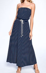 Women's Tube Dress Strapless Dress for Women Navy Dress Maxi Dress